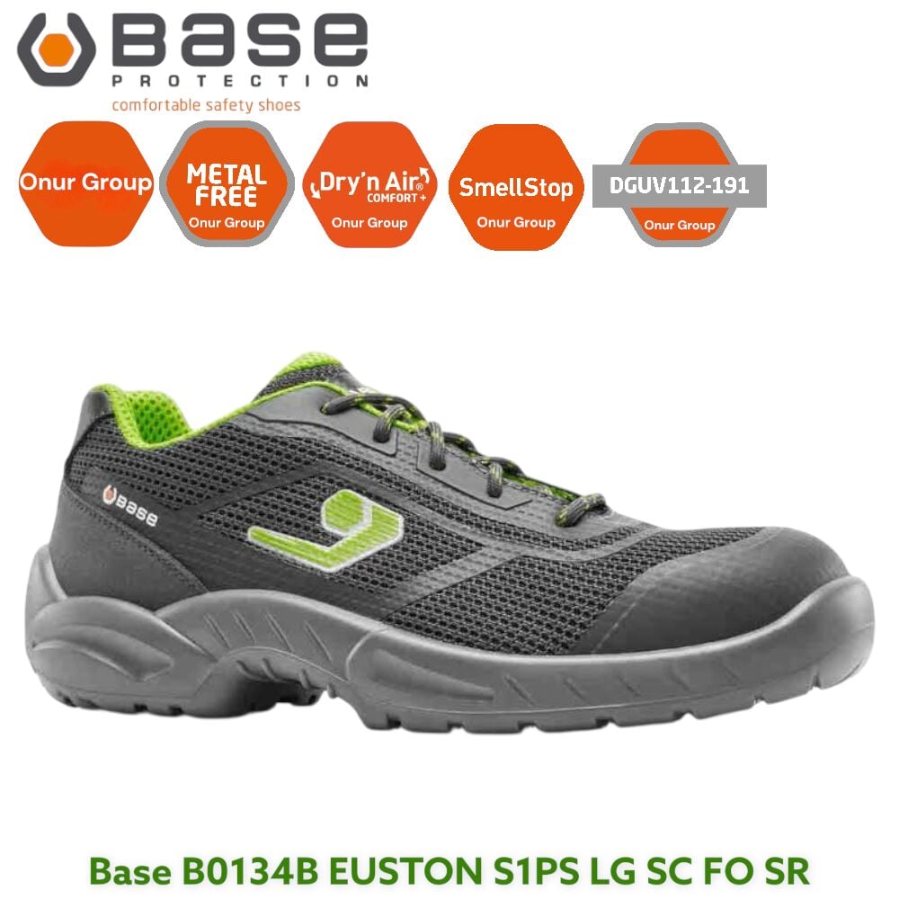 Base B0134B Euston S1PS LG FO SR İtalyan İş Güvenliği Ayakkabısı