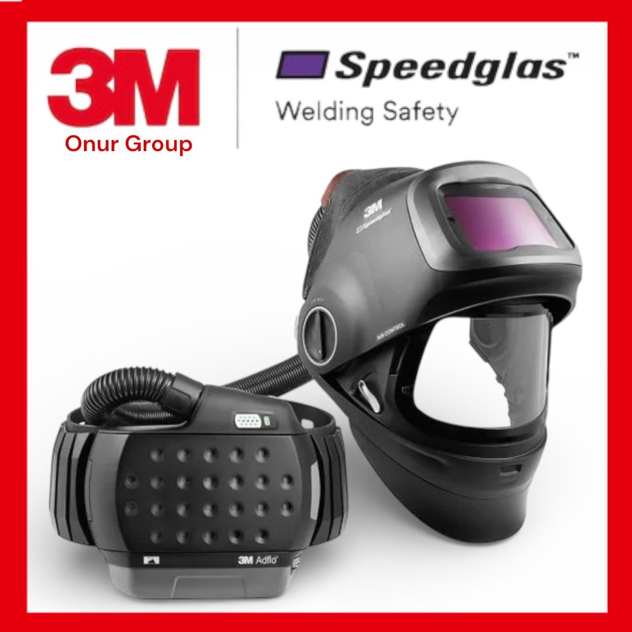 3M™ Speedglas™ 617830 G5-03 Pro Air Kaynak Filtreli Kaynak Başlığı ile 3M™ Adflo™ PAPR Sistemi, G5-01/03VC 617830 3M™ Speedglas™ Kaynak Başlığı, G5-03 Pro Air, çok yönlü kaynakçılar için tasarlanmıştır. Havanın nasıl yönlendirildiği, ek koruma için bareti nasıl yapılandıracağınız gibi özelleştirilebilir ayarlar sunan G5-03 Pro Air, Doğal Renk Teknolojisine, Değişken Renk Teknolojisine (VC) ve Punto Kaynak Moduna (TW) sahiptir. İsteğe bağlı Görev Işığı, iş parçanızın daha geniş bir alanını görmenizi sağlar. 3M™ Speedglas™ G5-03 Pro Air Kaynak Başlığı ile 3M™ Adflo™ Motorlu Hava Temizleyici Solunum Maskesi Sistemi, kullanışlı Adflo™ Motorlu Hava Temizleyici Solunum Maskesi Sistemimizin tüm avantajlarını sağlar. Çok yönlü kaynak ortamlarında çalışan işçiler için Speedglas™ G5-03 Pro Air Kaynak Başlığı sistemi ile 3M™ Adflo™ Motorlu Hava Temizleyici Solunum Maskesi, ergonomik, ayarlanabilir kafa askısı ile sağlam ancak kompakt bir tasarımda kaynakçılar için Yüksek Verimli partikül solunum koruması sağlar. 3M™ Adflo™ Motorlu Hava Sistemi, belirli buharlara karşı ek koruma için isteğe bağlı bir 3M™ Adflo™ Filtresi (dahil değildir) üzerine