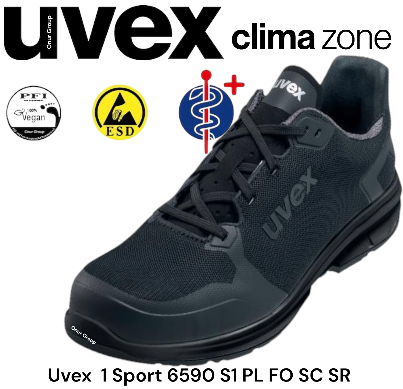 Uvex 1 Sport 6590 S1 PL FO SC SR ESD