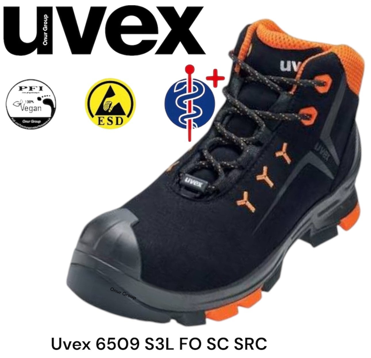 Uvex 6509 S3L SRC ESD İş Güvenliği Botu