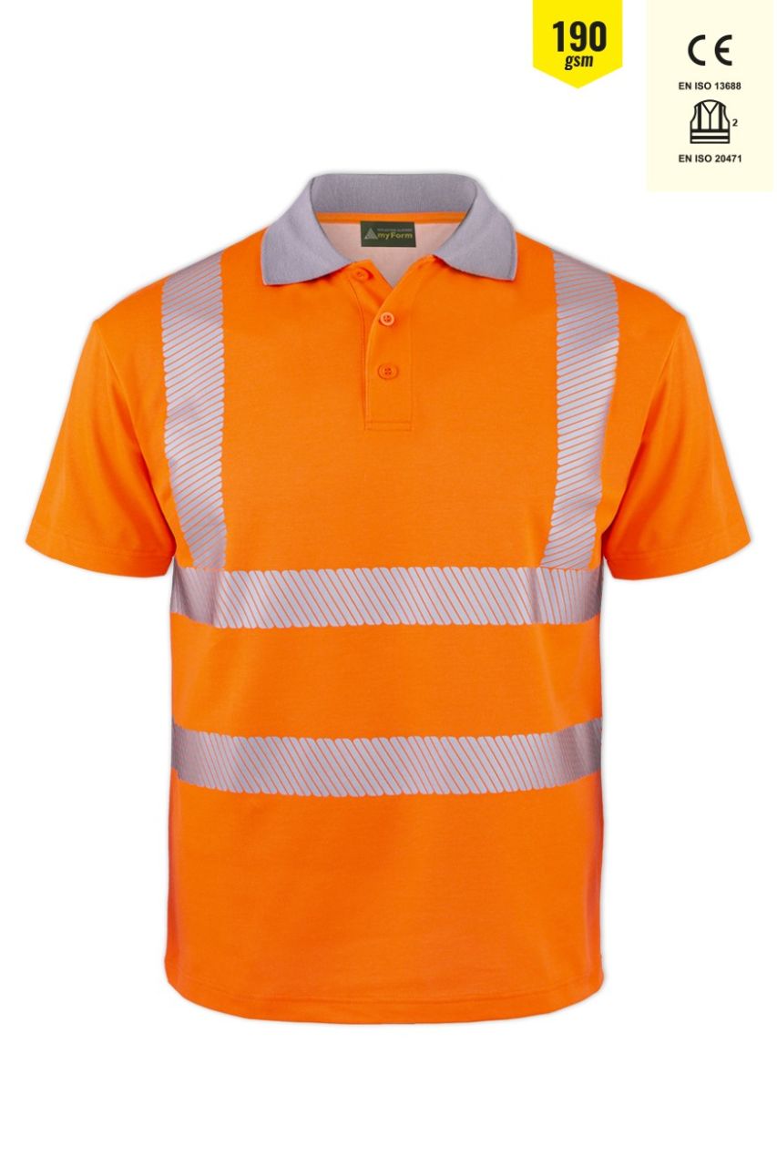 Olympus Safety Comfort Yüksek Görünürlüklü Turuncu Renk Polo T-Shirt