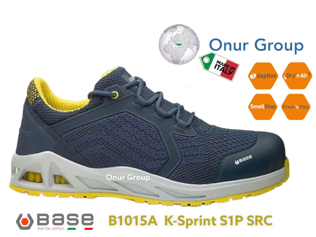 Base B1015A K-Sprint S1P SRC İtalyan İş Güvenliği Ayakkabısı