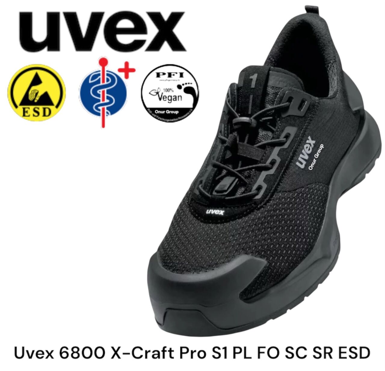 Uvex 6800 X-Craft Pro S1 PL FO SC SR ESD İş Güvenliği Ayakkabısı