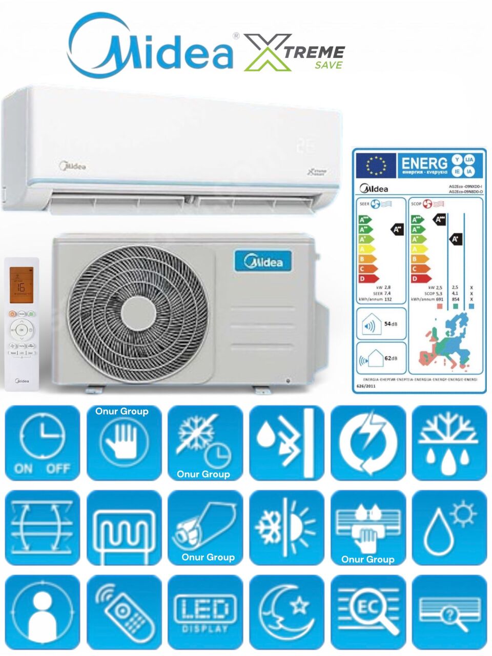 Midea Xtreme Save Duvar Tipi Klima