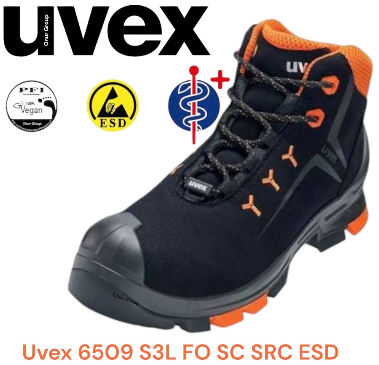 Uvex 6509135 S3L FO SC SRC İş Güvenliği Botu