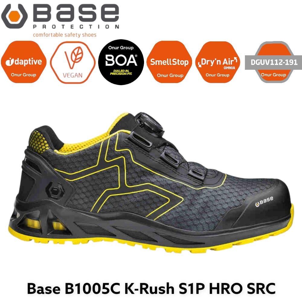 Base B1005C K-Rush S1P HRO SRC İş Güvenliği Ayakkabısı Neden Tercih Edilmelidir?