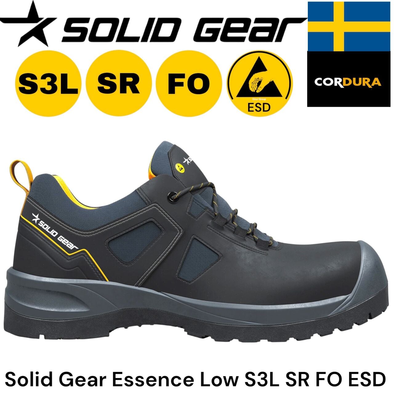 Solid Gear Essence Low S3L SR FO ESD İş Güvenliği Ayakkabısı