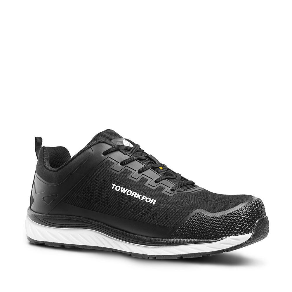 Toworkfor Super Set Black I S1P I SRC I ESD I İş Güvenlik Ayakkabısı