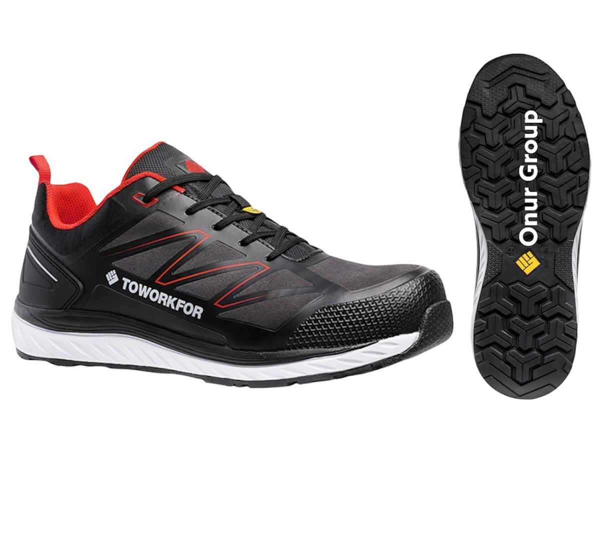 Toworkfor Warm Up Red SRC ESD S3 Kışlık İş Ayakkabısı