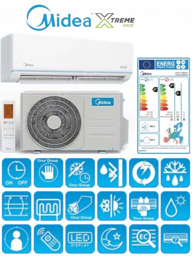 Midea Xtreme Save Duvar Tipi 18.000 Btu İnv. Klima AG2Eco-18NXD0-I