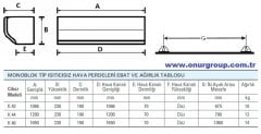 Olefini K 46 UD Monoblok Isıtıcısız Hava Perdesi