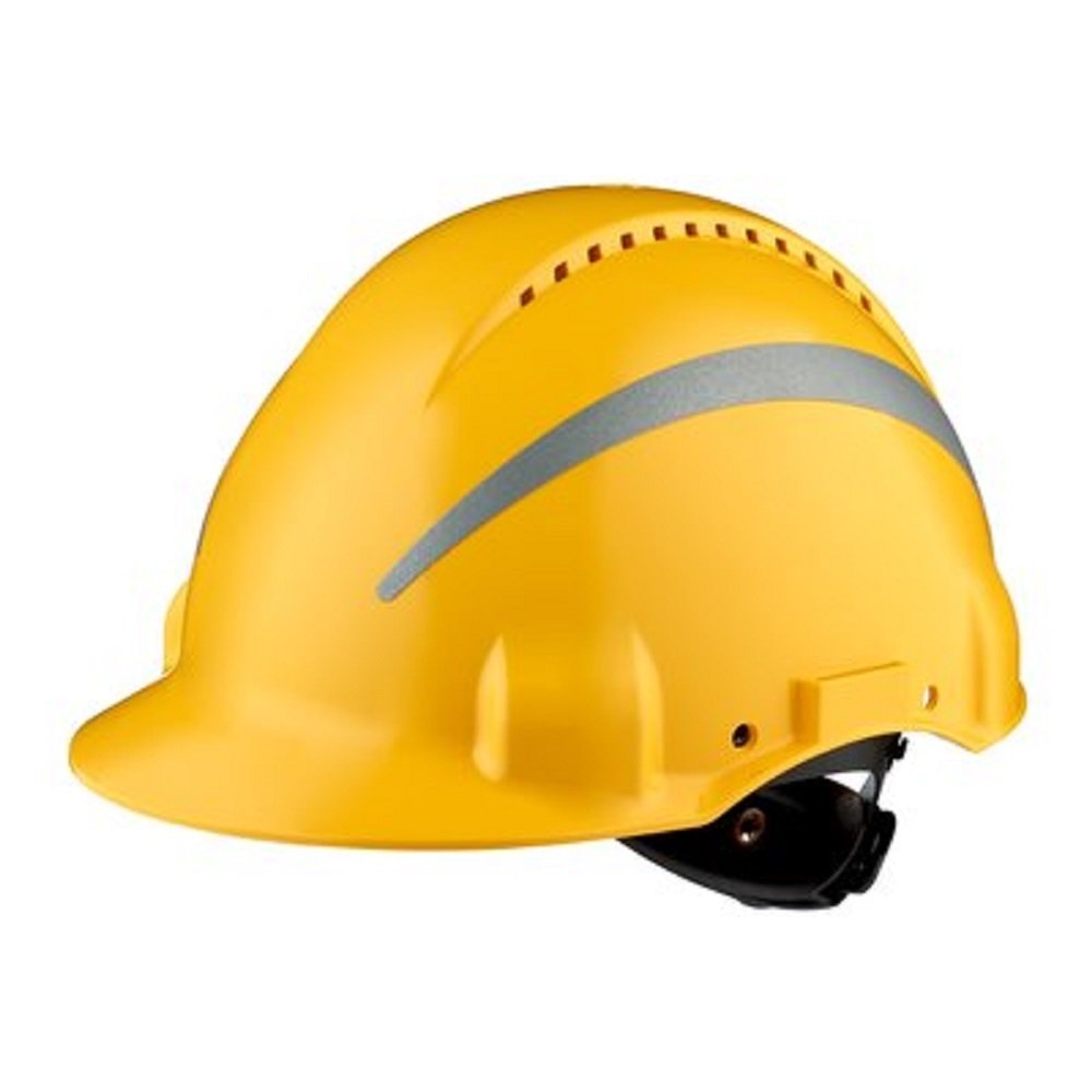 3M™ G3000NUV-R-GU Havalandırmalı Vidalı Sarı Baret
