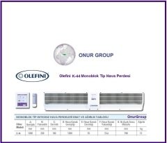 Olefini K 44 UD Monoblok Isıtıcısız Hava Perdesi
