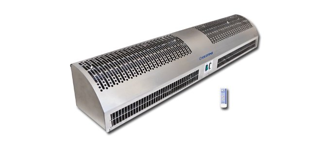 Olefini X-18 UD inox Genel Tip Isıtıcısız  Hava Perdesi 180 cm