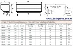 Olefini KEH-16 Genel Tip Isıtıcılı Hava Perdesi 160 Cm