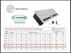 Olefini RSEH-38 Ankastre Isıtıcılı Hava Perdesi