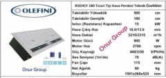 Olefini RSEHCF 180 Ankastre Elektrik Isıtıcılı Ticari Tip Hava Perdesi