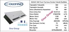 Olefini RSEHCF 200 Ankastre Elektrik Isıtıcılı Ticari Tip Hava Perdesi