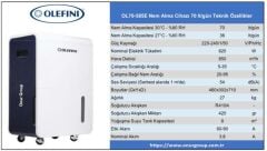 Olefini OL70-585E Nem Alma Cihazı 70 lt/gün