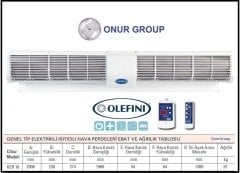 Olefini KEH-18 Isıtıcılı Hava Perdesi