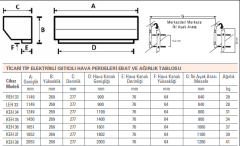 Olefini KEH-37 Ticari Tip Isıtıcılı Hava Perdesi 180 cm