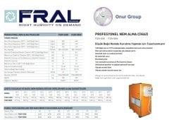 FRAL FSDV-6000 Profesyonel Nem Alma Cihazı