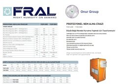 FRAL FSDV-8000 Profesyonel Nem Alma Cihazı