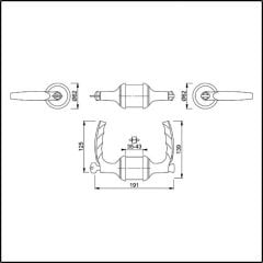 Hoppe Atlanta HCS A1530 Anahtar / Mandal Kapı Kolu