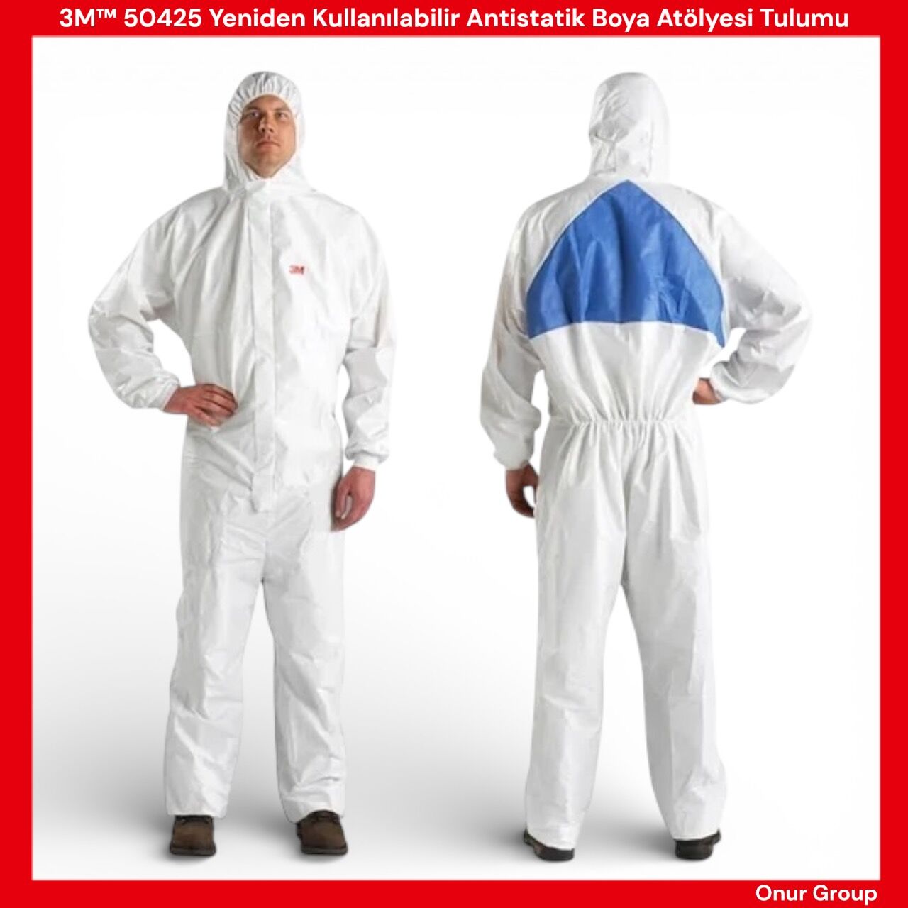 3M™ 50425 Yeniden Kullanılabilir  Antistatik Boya Atölyesi Tulumu