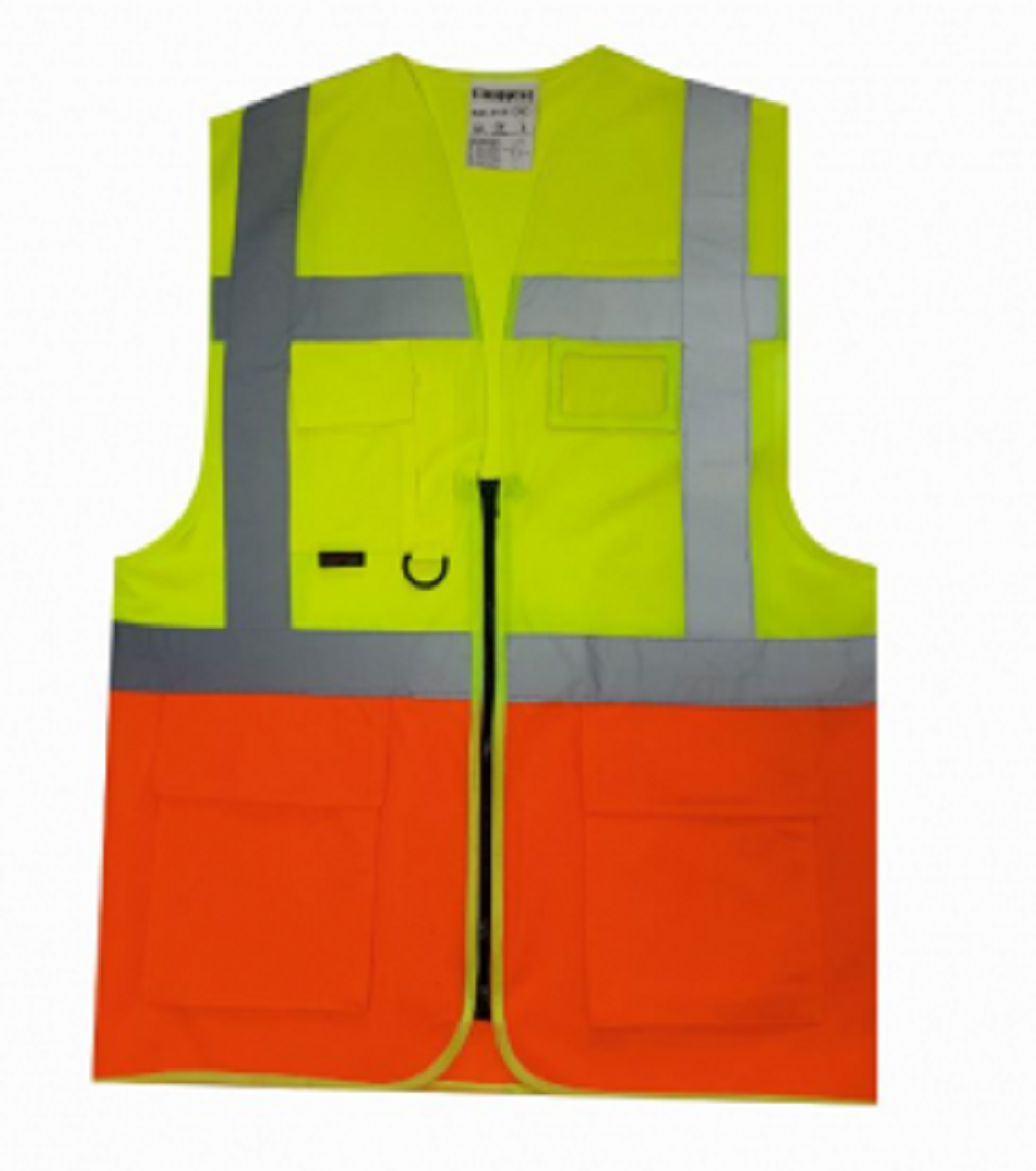 Uniwest® UW-213 Yönetici Yeleği Sarı / Turuncu 2XL