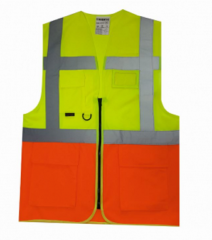 Uniwest® UW-213 Yönetici Yeleği Sarı / Turuncu 2XL