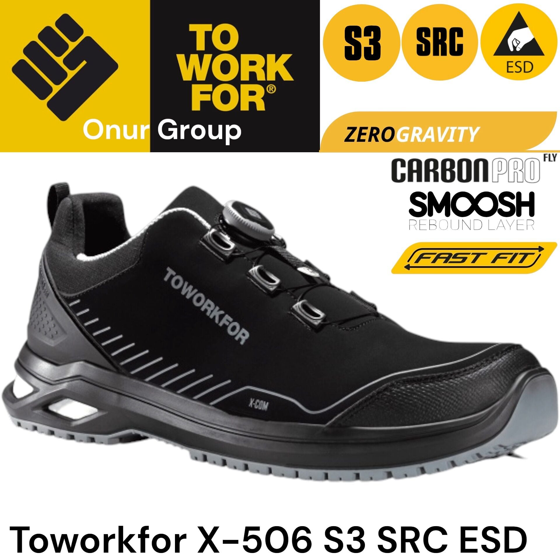 Toworkfor X-506 S3 | SRC | ESD İş Ayakkabısı