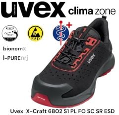Uvex 6802 X-Craft S1 PL FO SC SR ESD İş Ayakkabısı