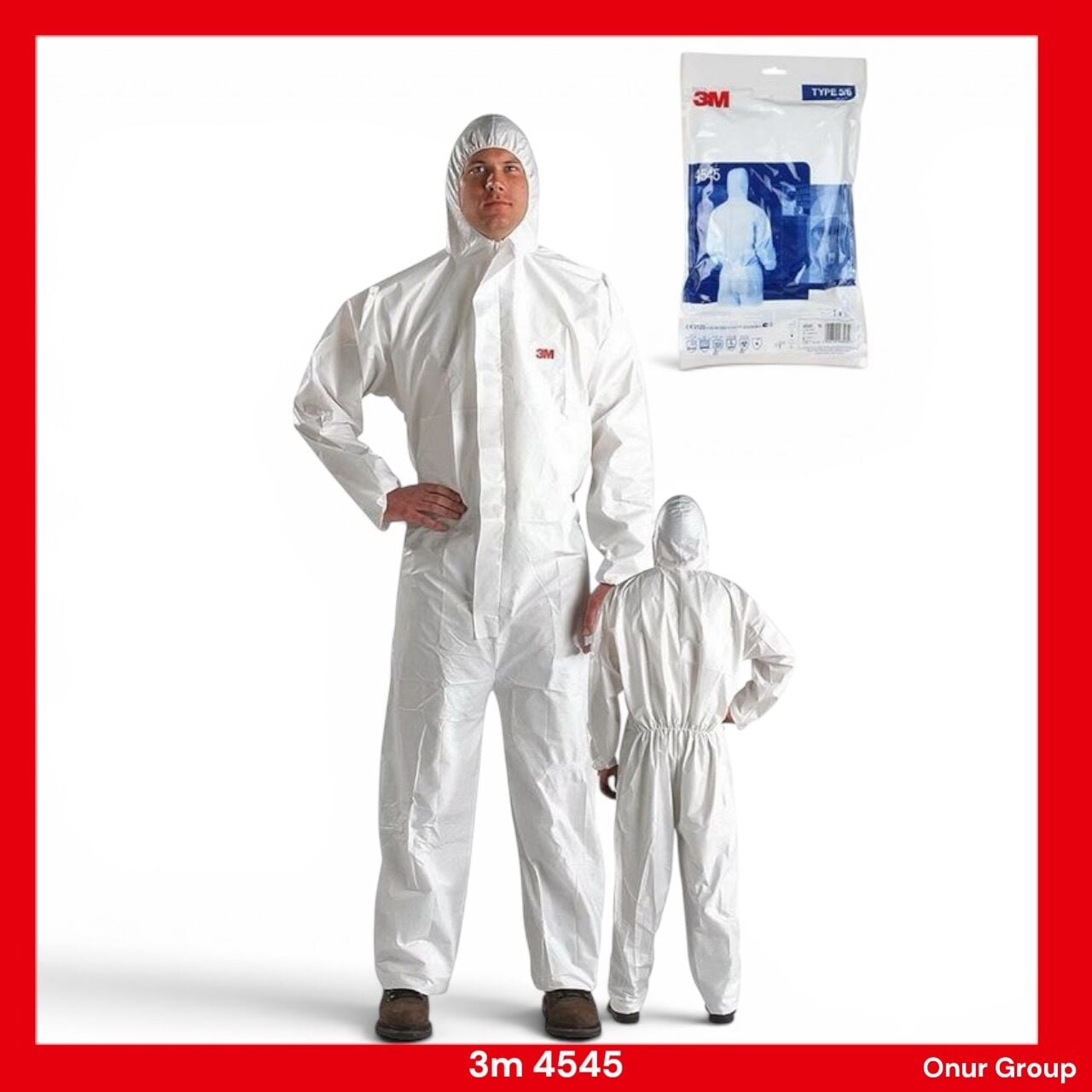 3M™ 4545 Koruyucu Tulum L Tip CE III 5/6 Koruma