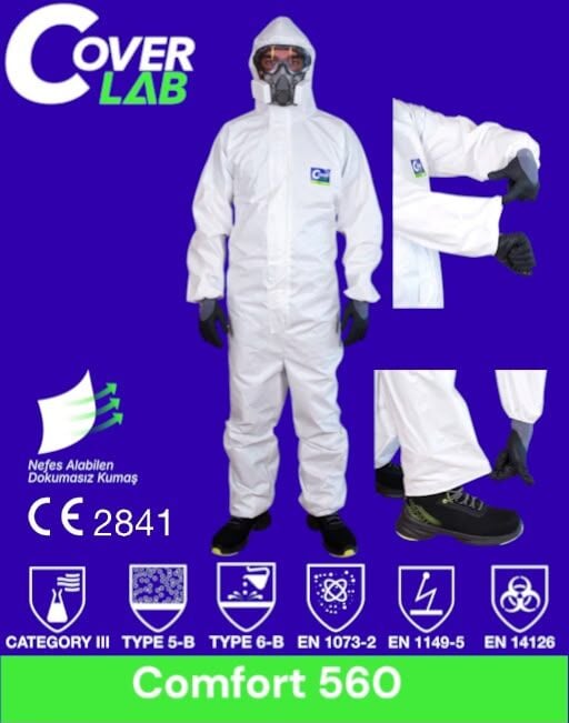 Cover Lab Comfort 560 Koruyucu Tulum 55 g/m²