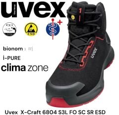 Uvex 6804 X-Craft S3L FO SC SR ESD İş Güvenliği Botu