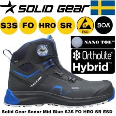 Solid Gear Sonar Mid Blue S3S FO HRO SR ESD